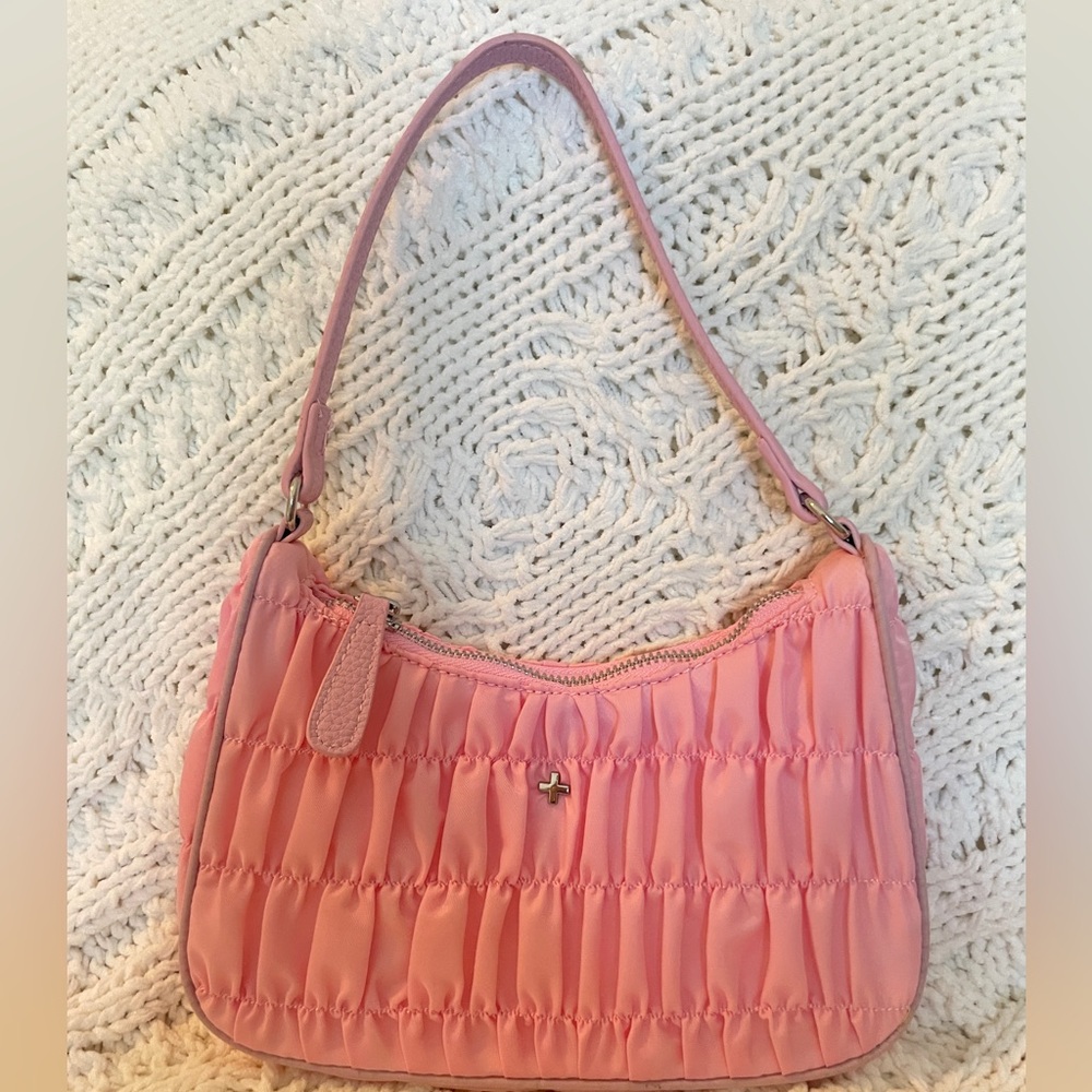 Princess Polly Blush Ruched Shoulder Bag